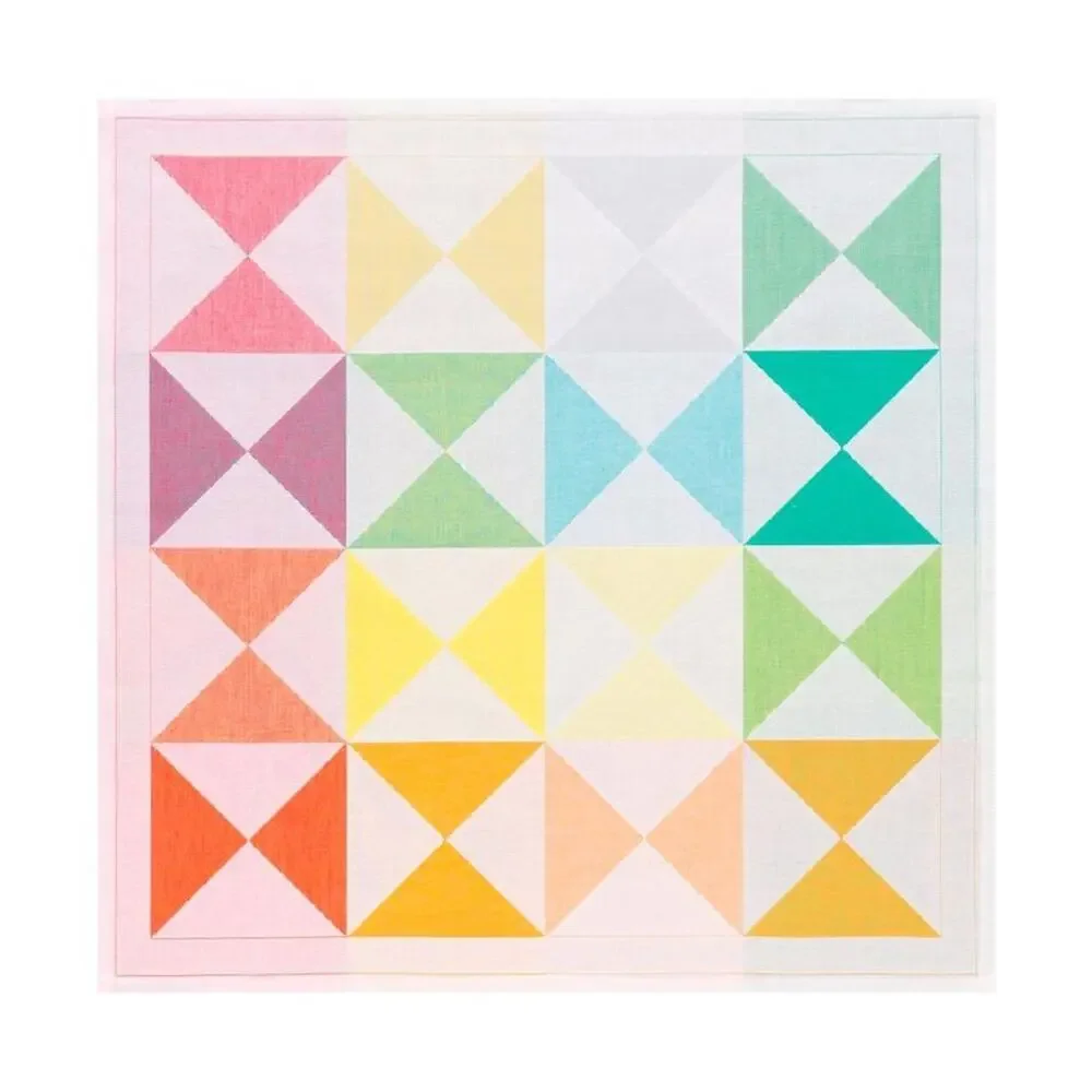 Le Jacquard Francais Origami Napkins New Set of 4 Multicolor Cotton 20 x 20